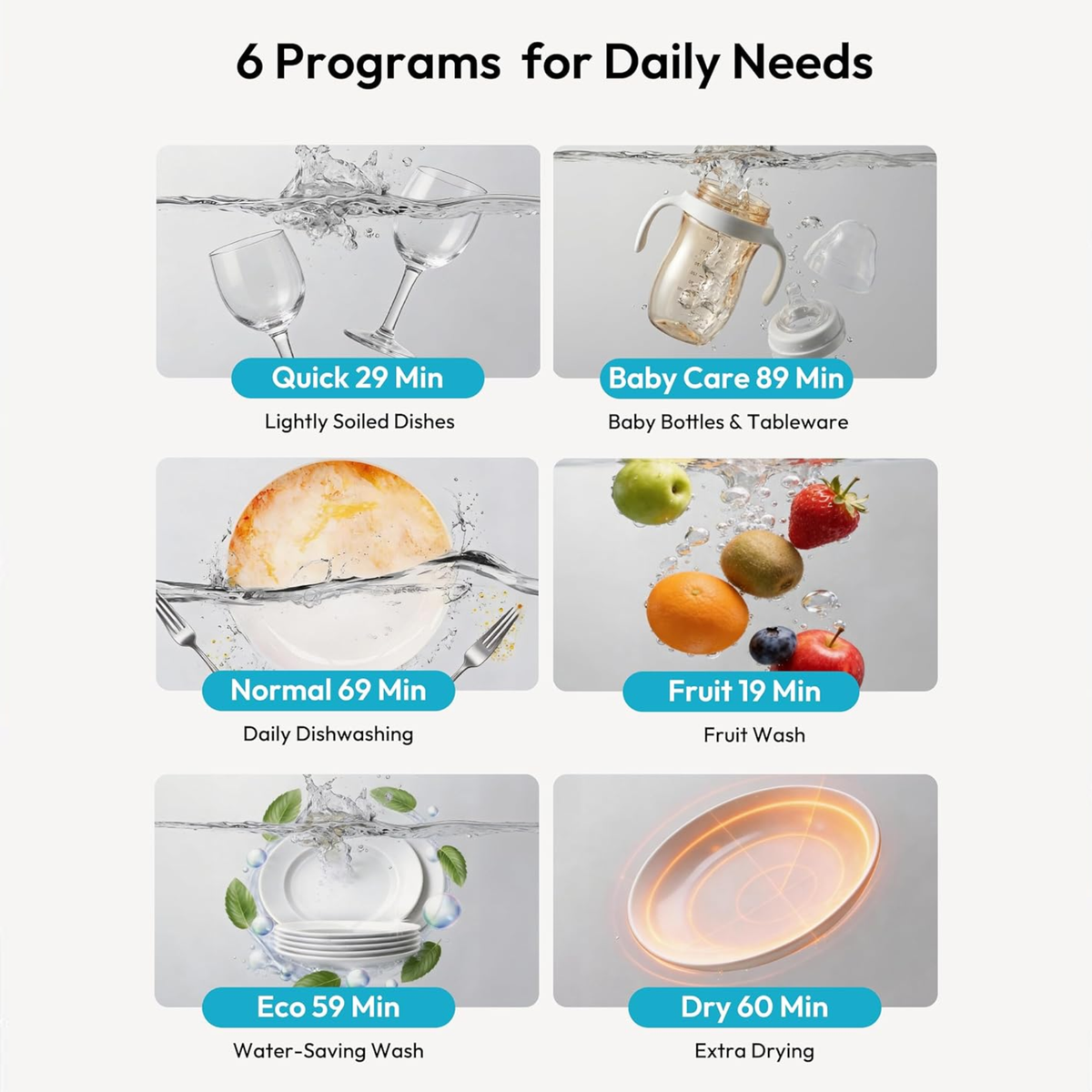 Washly™ Countertop Dishwasher